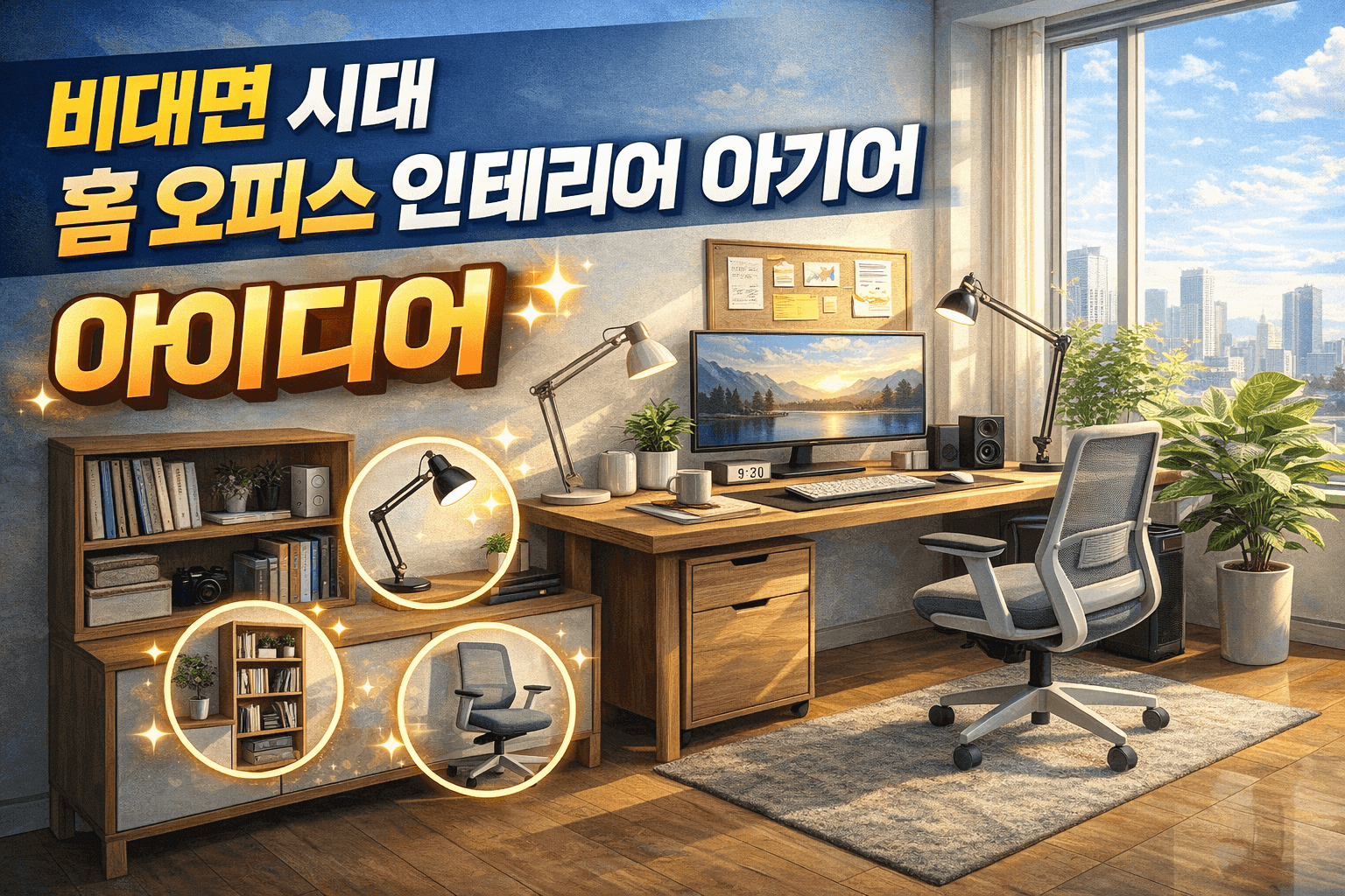 비대면 시대, 홈 오피스 인테리어 아이디어